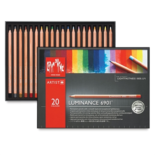 Caran d'Ache Luminance 6901 Colored Pencil Set 20pc
