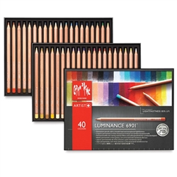 Caran d'Ache Luminance 6901 Colored Pencil Set 40pc