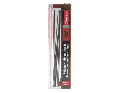 Aristo Finelead Polymer 0.50 2B mechanical pencil refill