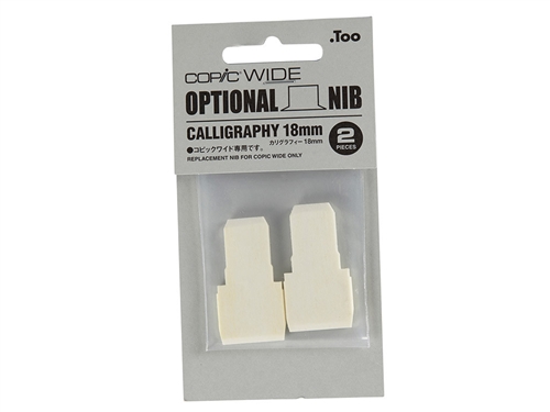 COPIC Wide Marker Nibs - Broad Calligraphy (Pack of 2) [18mm]