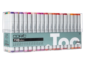 Copic Classic Markers 72 Color Set A - Broad Range Color Set