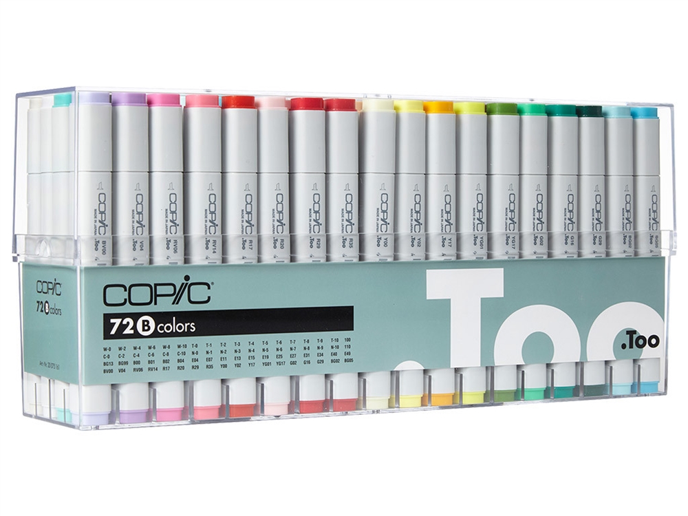 Copic Sketch Marker Set, 72-Colors, D