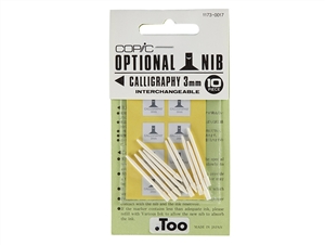 COPIC - Marker Replacement Nibs - Calligraphy 3mm (Set of 10)