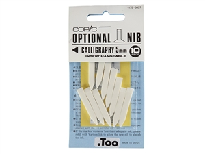 COPIC - Marker Replacement Nibs - Calligraphy 5mm (Set of 10)