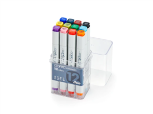 Copic Classic Markers 12 Color Set - Basic Set