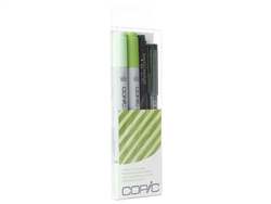 Copic Ciao 4pc Doodle Pack Green marker set
