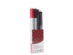 Copic Ciao 4pc Doodle Pack Red marker set