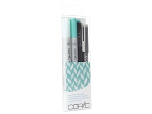Copic Ciao 4pc Doodle Pack Turquoise marker set