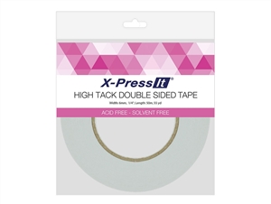 High Tack Double Sided Tissue Tape (1/4 inch x 55yds)
