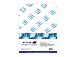 X-Press It High Tack Double Sided Adhesive Sheet 8.5 inchx11 inch (25 sheets)