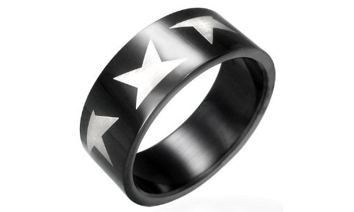 Stars Design Stainless Steel Ring-11