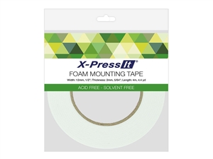 X-Press It Double Sided Foam Tape 12mm x 4mm (1/2 inch x 4.4 yds.)
