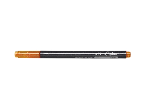 Orange Glitter Pen