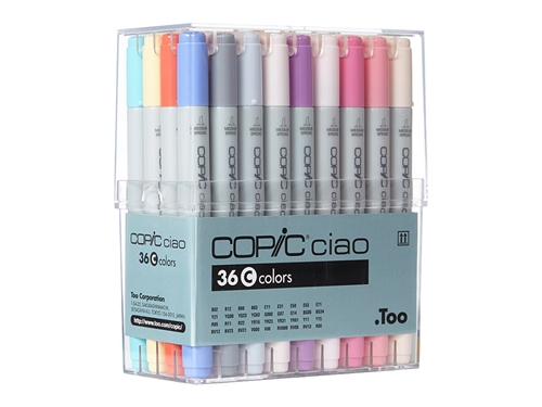Copic Ciao Markers: 36 Color - Set C