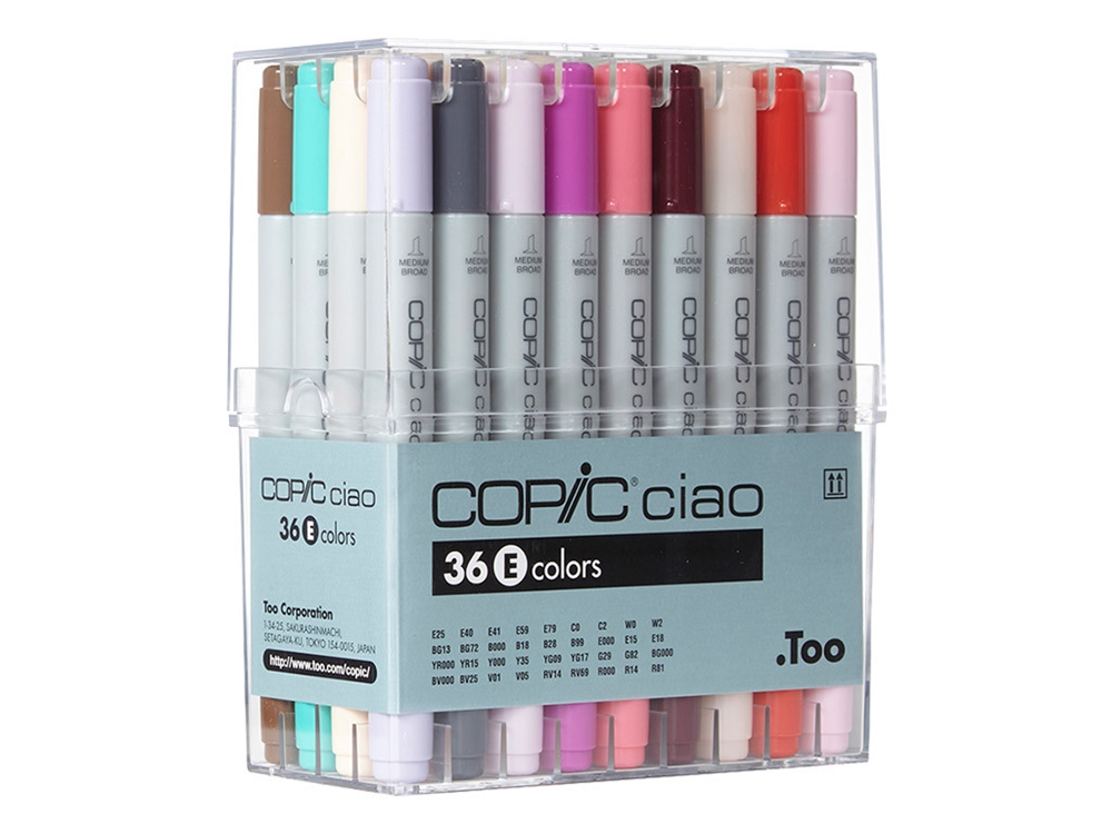 Copic COPIC Ciao Marker My First Copic Starter Set, 12-Piece Set 
