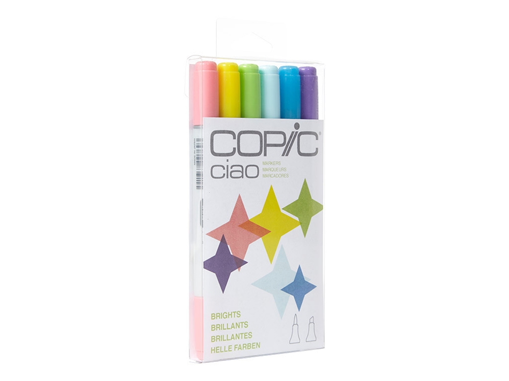 Copic Ciao 6 Piece Kit Bright Colors