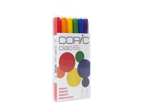 Copic Ciao 6 Piece Kit Primary Tone Colors
