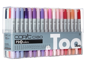Copic Ciao Markers: 72 Color - Set A