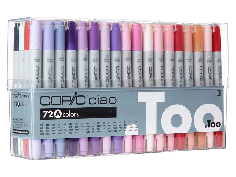 Copic Ciao Markers: 72 Color - Set A