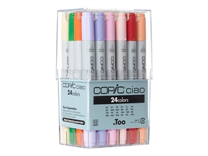 Copic Ciao Markers: 24 Color Set [Basic Set]