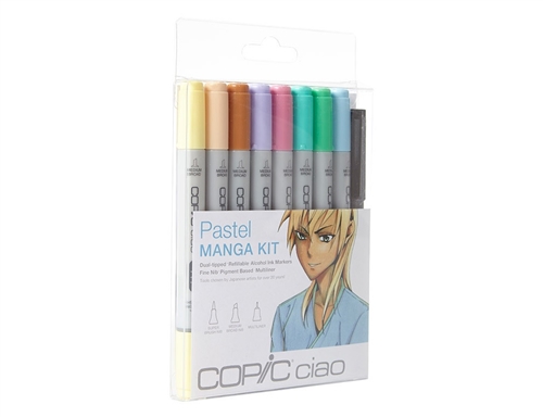Copic Ciao Manga Kit - Pastel Colors Marker Set