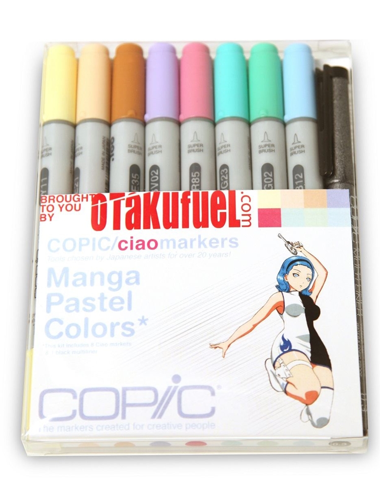 Copic Ciao 7pc Doodle Kit Rainbow colors marker set