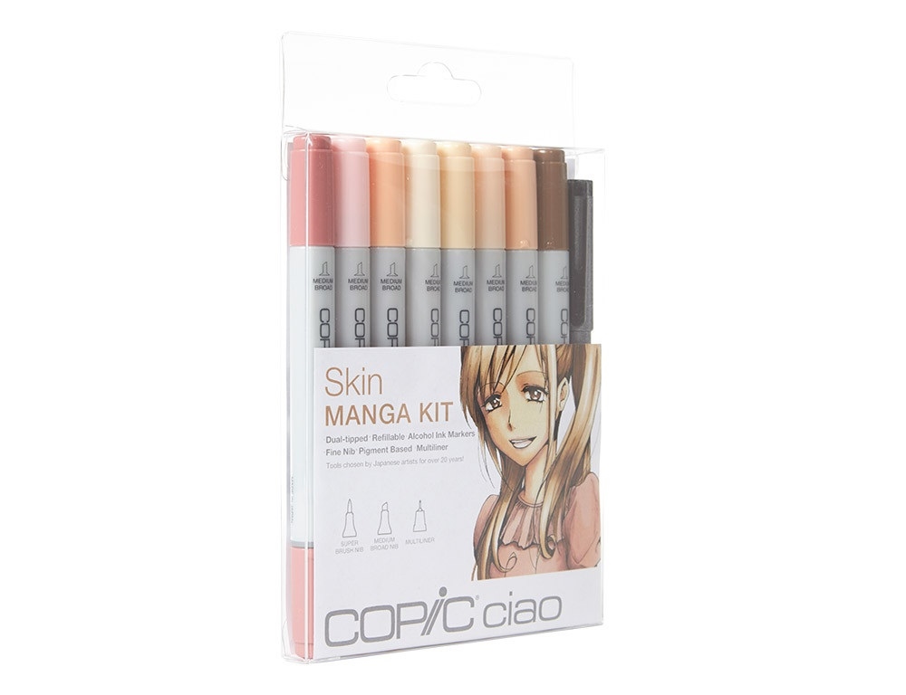 Copic Ciao Manga Kit - Skin Tone Colors Marker Set