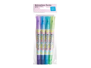 Aqua 4 piece 2win Scented Water-based Marker Set