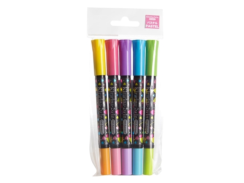 Pastel 5 piece 2win Oil-based Marker Set