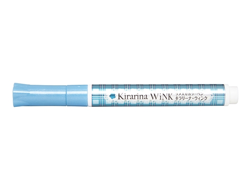 Kirarina Wink Aqua Blue Glitter Pen