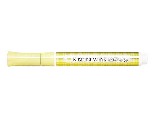 Kirarina Wink Lemon Yellow Glitter Pen