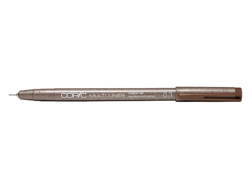Copic Multiliner Brown 0.3mm Inking Pen