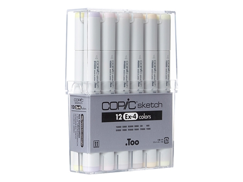 Copic Sketch Markers: 12 Color Set [EX-4]