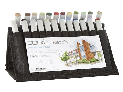 Copic Architecture Design 24 Sketch Marker Set