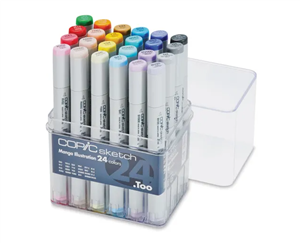 Copic Sketch Markers: 24 Color Manga Illustration Set