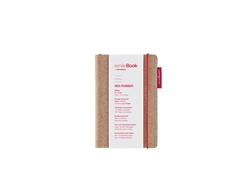 senseBook 4x6 Red Rubber Ruled