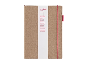 senseBook 8x11 Red Rubber Blank