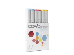 Copic Sketch Set of 6 Markers - Perfect Primaries