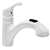 Moen Renzo Glacier CA87316W Kitchen Faucet, 1.5 gpm, 1-Faucet Handle, Stainless Steel, Glacier, Deck Mounting