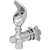 B & K 220-007NL Drinking Water Bubbler, 1/2 in Connection, Brass, Chrome