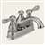 Delta Leland Series 2578LFSS-278SS Bathroom Faucet, 1.2 gpm, 2-Faucet Handle, Brass, Stainless Steel, Lever Handle