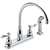 Delta Windemere Series 21996LF Kitchen Faucet with Side Sprayer, 1.8 gpm, 2-Faucet Handle, Plastic, Chrome Plated, Deck