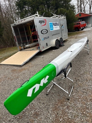 Nordic Kayaks (NK) Squall 580 CarbonLite  White /  Green Nose Surfski Kayak for sale at Paddle Dynamics