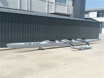 Outrigger Zone NEW MANURERE PRO V3, 3 MAN Outrigger Canoe at Paddle Dynamics/ Ozone Midwest