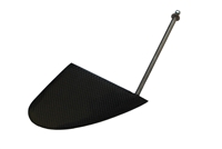 Buy Stellar 4" understern weedless rudder for surfski kayaks at Paddle Dynamics