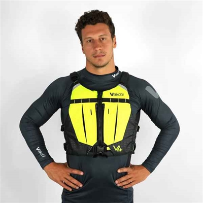 NEW VAIKOBI V4 OCEAN RACING PFD LIFE JACKET - FLURO YELLOW at Paddle Dynamics