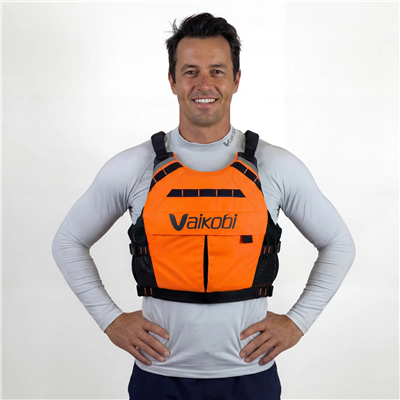 **SALE**. NEW Vaikobi VXPII Race Vest PFD / Life Jacket - Fluro Orange/Black at Paddle Dynamics
