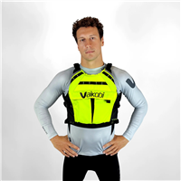 **SALE**. NEW Vaikobi VXPII Race Vest PFD / Life Jacket - Fluro Yellow/Black at Paddle Dynamics