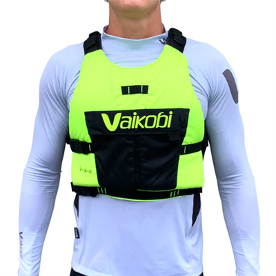 **SALE**. NEW Vaikobi VXP Race Vest PFD / Life Jacket - Fluro Yellow/Black at Paddle Dynamics