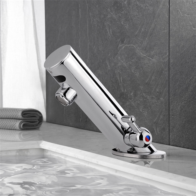 Temperature Control Leo Commercial Automatic Chrome Touchless Faucet by FonatnaShowers